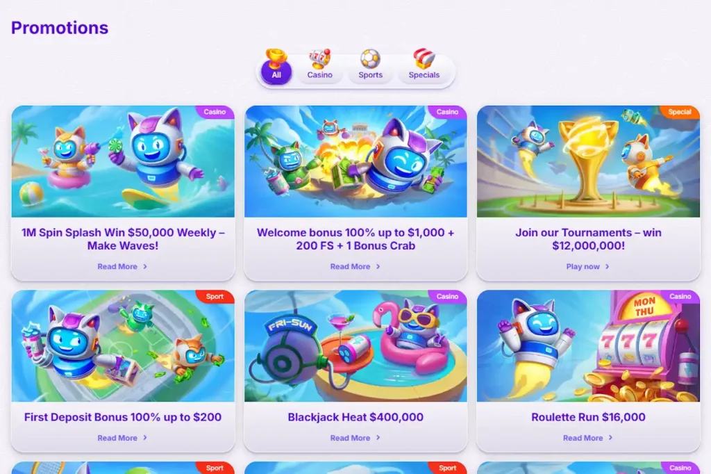 Robocat Bonuses